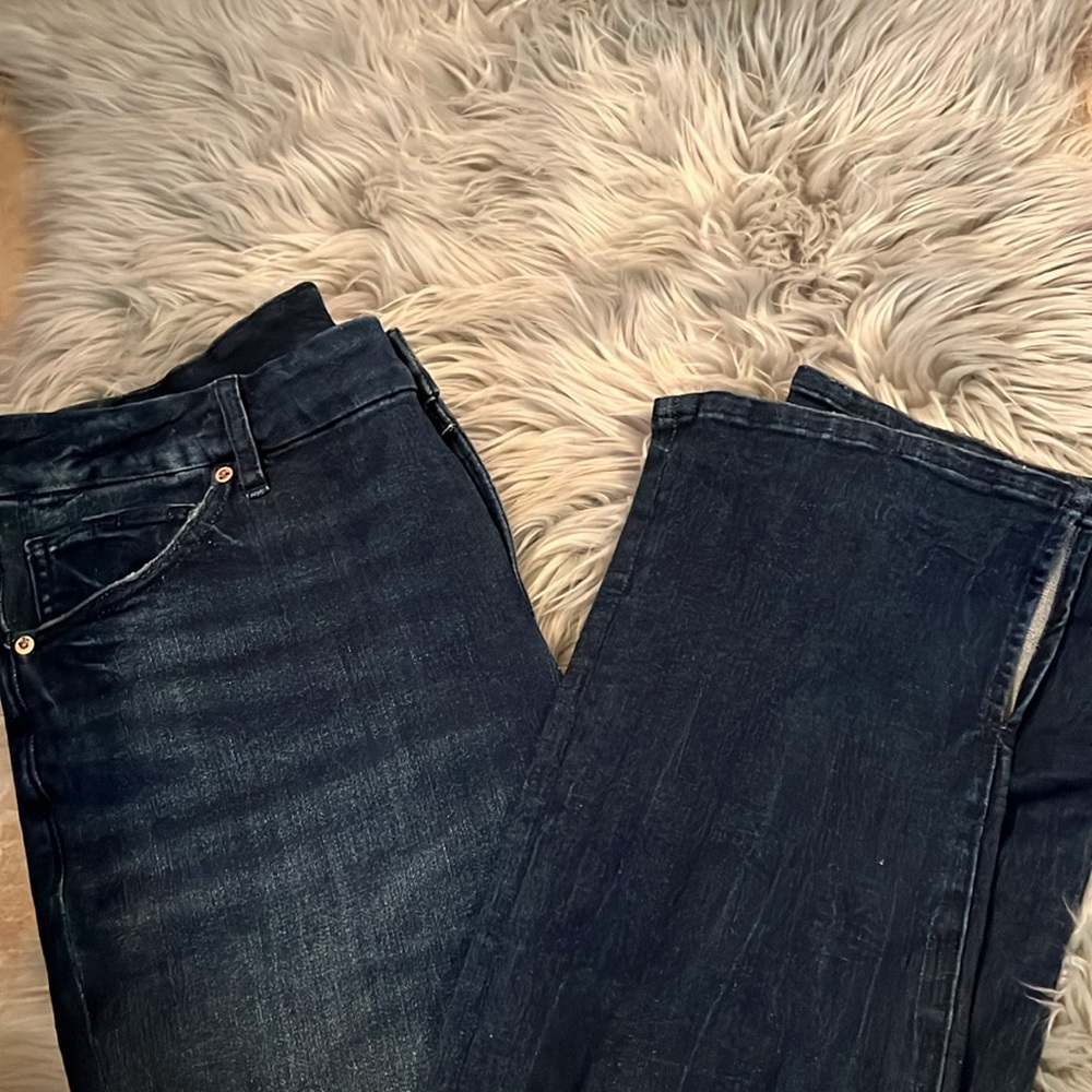 Express Skyscraper Split Hem Flare Jeans size L